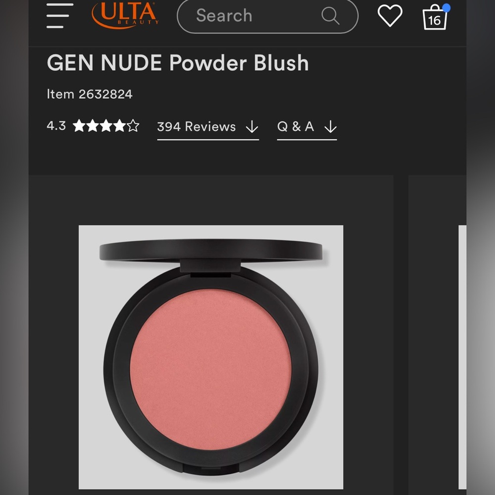 bareMinerals Gen Nude Powder Blush, ‘Call MyBlush’ - Picture 8 of 12